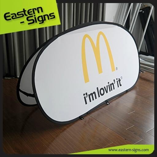 Stainless Steel Spring Pop Up Banner
