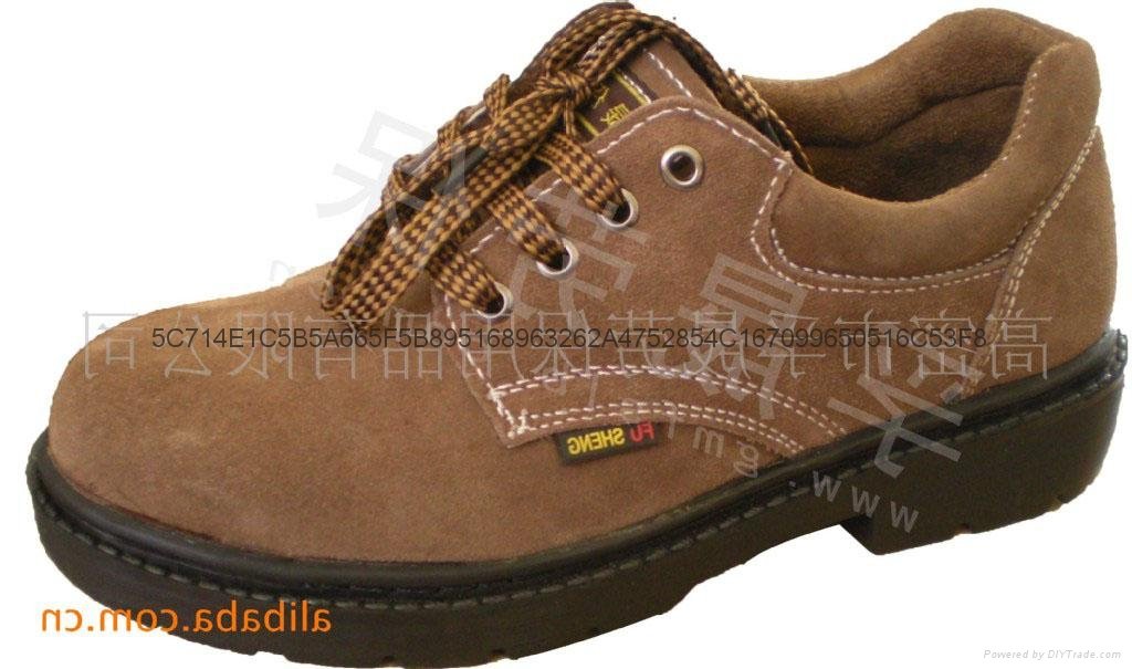  safety shoes, protective shoes leather Fu Sheng FS-305