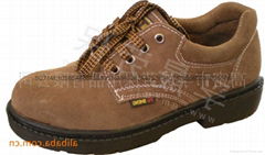 safety shoes, protective shoes leather Fu Sheng FS-305