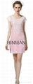 European Organza slim beading dress