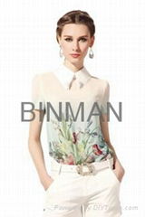 fashion printing blouse