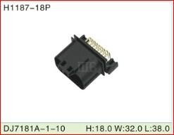 IIIB 18 PIN way auto electrical connectors and terminals