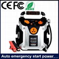 12V Peak 1000Amp jump starter with air compressor 2