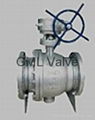 API cast steel trunnion type ball valve 2