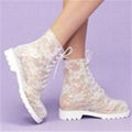 Lace Rain Boots  1