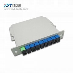 free shipping1*8 PLC LGX BOX optical splitter SC connector