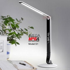 Detachable panel light source LED table lamp with HD VA LCD calendar 