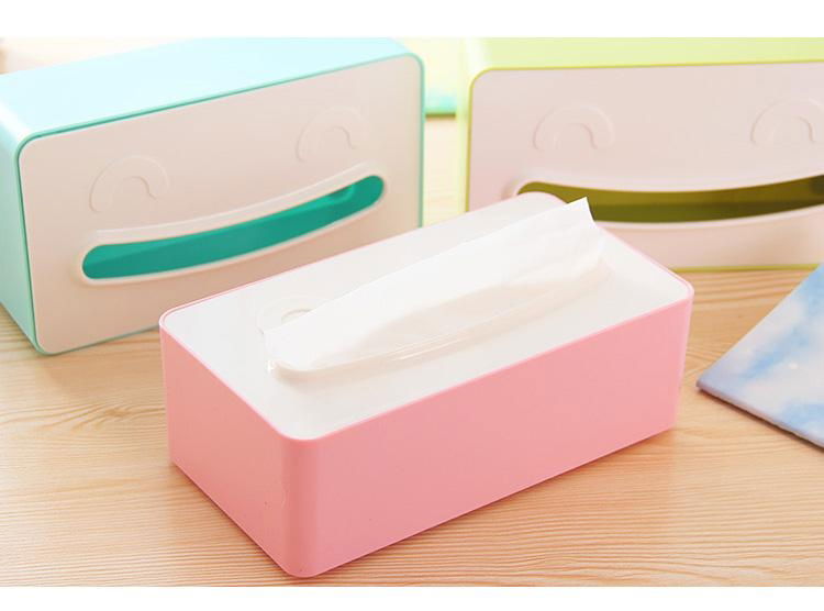 Colorful fashion long box-shaped smiley tissue pumping 4