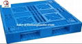 Food grade hygienic reinforced 4 way signal face flat top plastic pallet