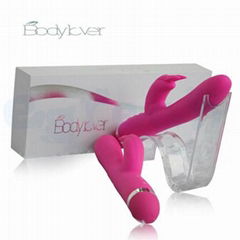 360 Degree Rotation 8 Speeds Waterproof Rabbit Vibrator Dildo