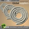 600kg/m3 Ceramic Fiber Twisted Rope With Stainless steel 3