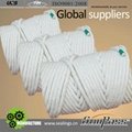 600kg/m3 Ceramic Fiber Twisted Rope With Stainless steel 7