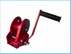 1500 lbs worm gear winch with crank handle 