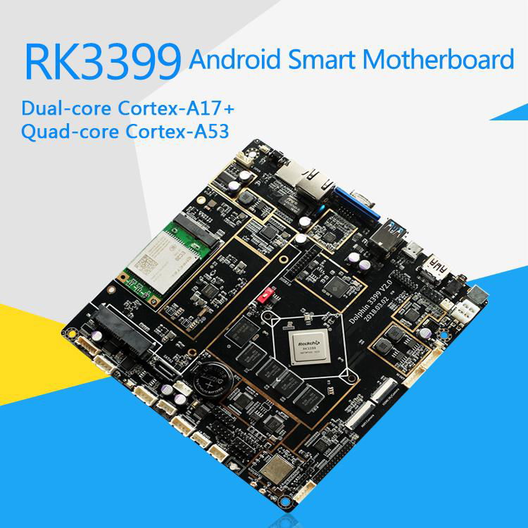 rk3399 Six-core Processor ARM Motherboard for Digital Signage  Advertising