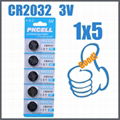 3V normal voltage button cell batteries