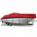 WindStorm High Profile Cabin Cruisers Boat Cover with Windshield and Bow Rails B 1