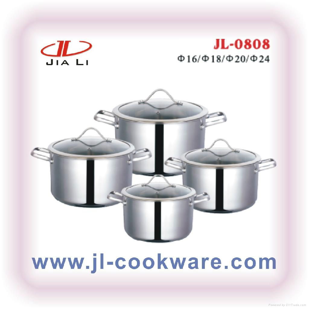 cookware set with silicone combined handle 4