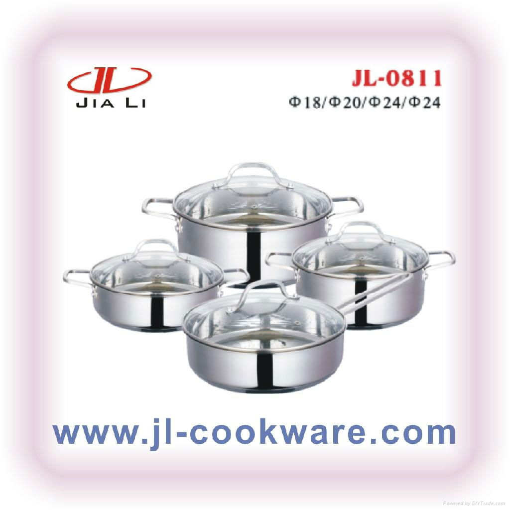 cookware set with silicone combined handle 2