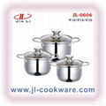 cookware set with silicone combined handle 1