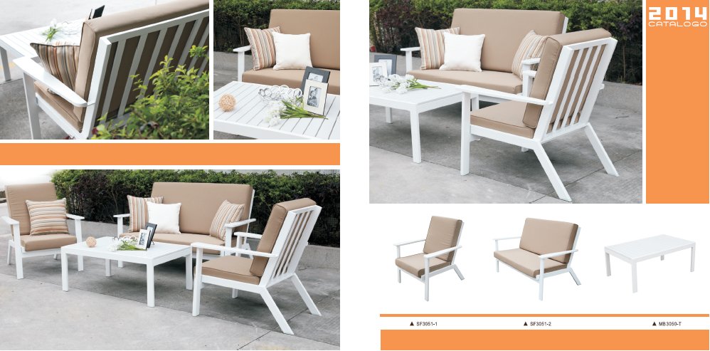 2014 new design outdoor sofa furniture SF3051 set 5