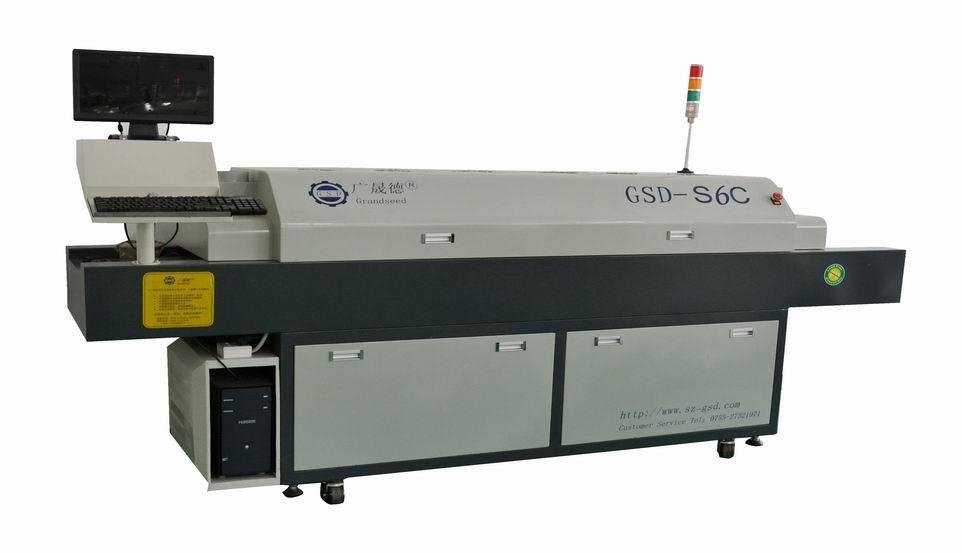 經濟型六溫區全自動回流焊GSD-S6C