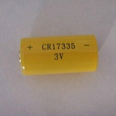 3v 1500mAh CR17335 CR123A LiMnO2 battery for gas meter