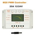 20A Solar Charge Controllers with LCD display MPPT+ PWM charging mode with light 3