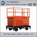 SJY four-wheels mobile scissorlift 1