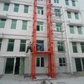 Hydraulic guide rail chain lift platform suitable for different floor transport  5