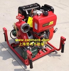 上海贊馬柴油手抬機動消防水泵