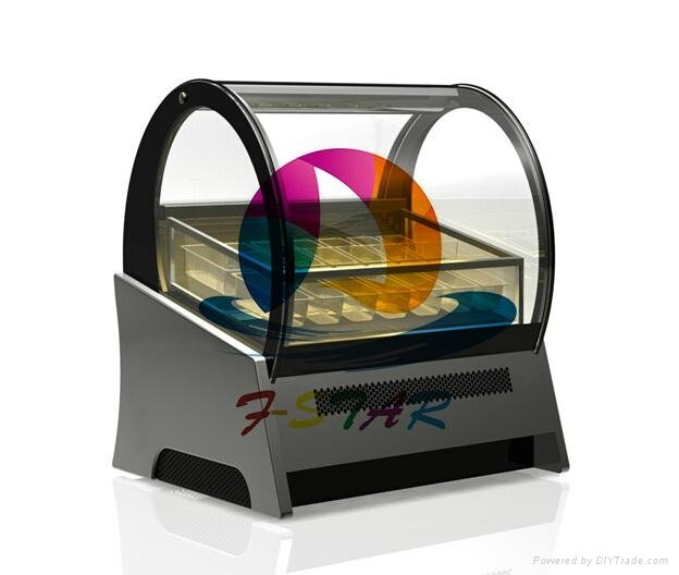Ice cream display freezer