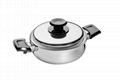 stainless steel sandwich bottom cookware set 4