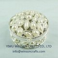 pewter jewelry box pearl trinket box home decoration gifts 2