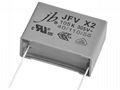 JFV X2 metallized polyester film capacitors