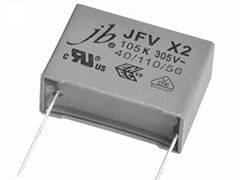 JFV X2 metallized polyester film capacitors