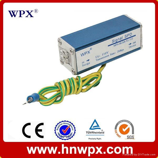 Signal cable line transient voltage surge suppressor protect router network