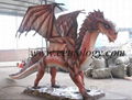 Park equipment  Walking dinosaur for Kids Ride in outdoor playground 3