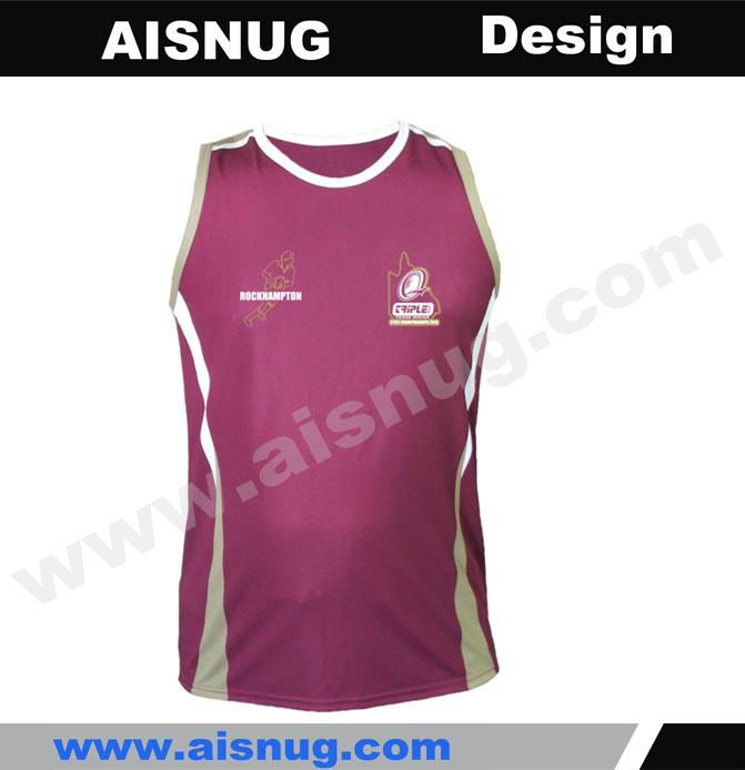 custom printing men gym singlets