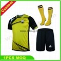 embroidery patch dry fit custom sublimation soccer shirt
