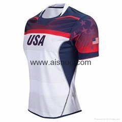 no minimum printed sublimation  custom design rugby jersey ireland