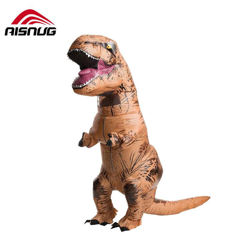 Jurassic World Dinosaur  Halloween Cosplstume Inflatable t rex Costume