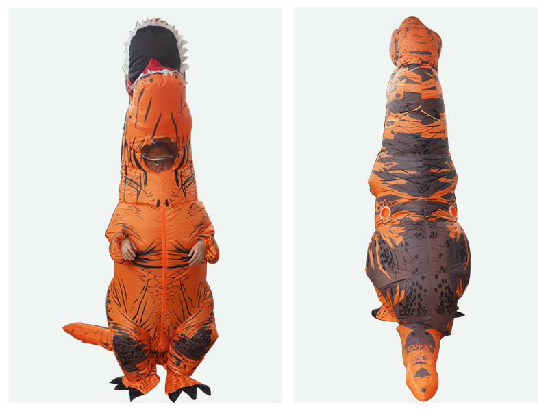 Jurassic World Dinosaur  Halloween Cosplstume Inflatable t rex Costume 3