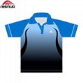 OEM custom printed sublimated golf polo t shirt white for men 3