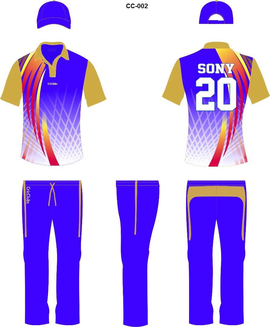 sublimation customized full hand maker cricket t shirt pattern 4