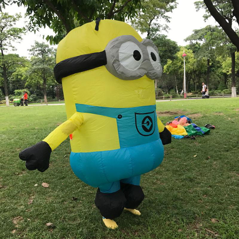 Costume advertising inflatable minion mascot,inflatable minion