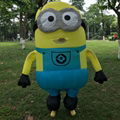 Costume advertising inflatable minion mascot,inflatable minion