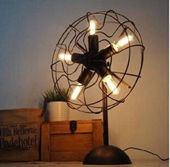 European style Loft RH decorated fan