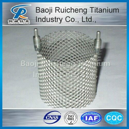 Platinum-coated titanium anode/titanium electrode 2