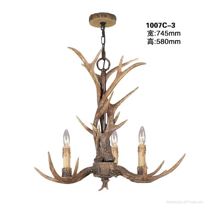 Deer antler resin chandelier 