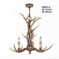 Deer antler resin chandelier  1